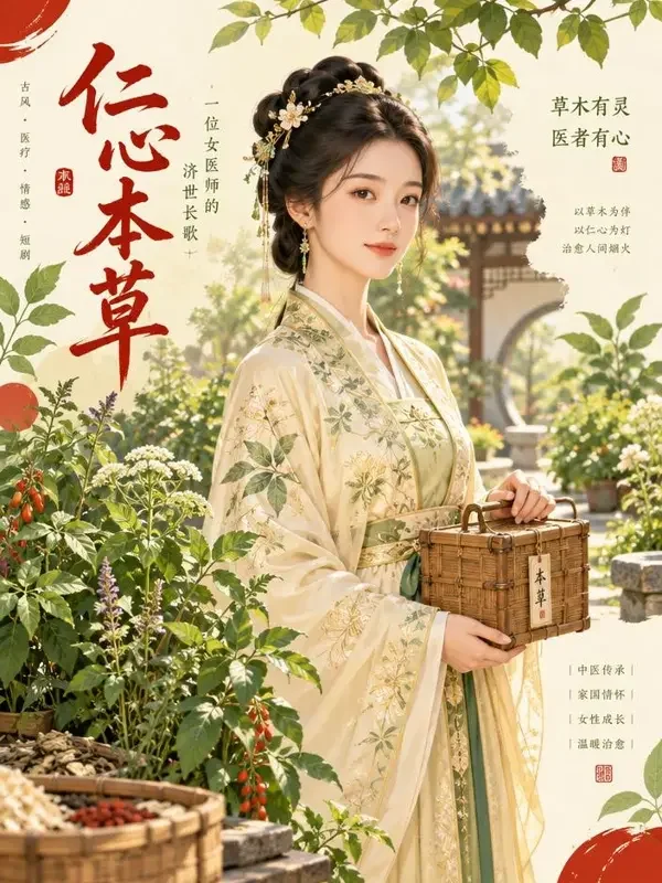 药香娘子有点甜 - 黄豆漫剧编辑精选 药香娘子有点甜 编辑精选短剧封面 - 黄豆漫剧